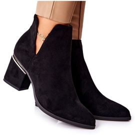 PS1 Stivali Da Donna In Pelle Scamosciata Con Ritagli Nero Noel