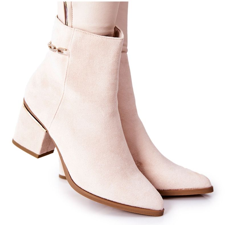 PS1 Stivaletti Scamosciati Donna Beige One Step
