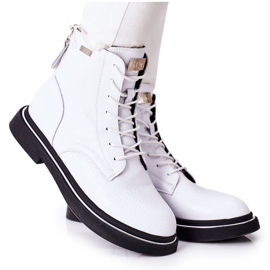 Stivali in pelle da donna GOE II2N4017 Bianco