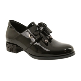 Scarpe Nere Con Fiocco Sergio Leone PB260 nero