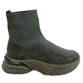 Calzini verdi scarpe sportive ZP03 Green verde