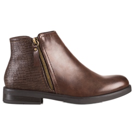 Clowse Stivali casual con stampa serpente marrone