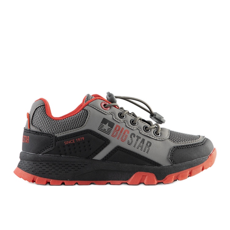 Sneakers sportive Grenier per bambini Big Star Grey nero