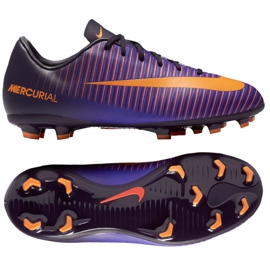 Nike Mercurial Vapor Xi Fg Jr 831945-585 scarpe da calcio rose e viola