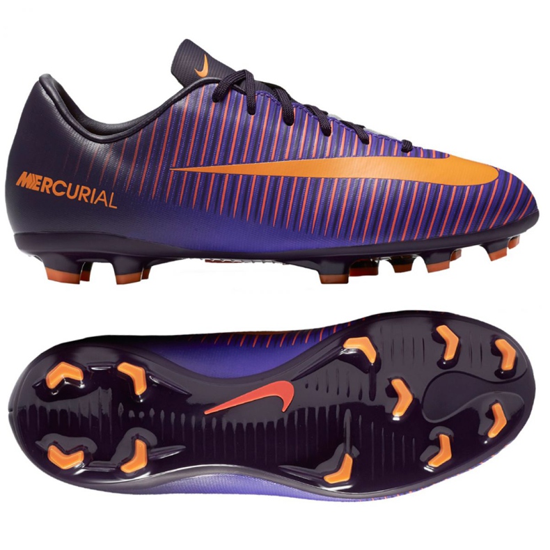 Nike Mercurial Vapor Xi Fg Jr 831945-585 scarpe da calcio rose e porpora