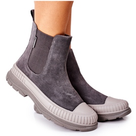 Stivaletti Donna Stivaletti Chelsea Pelle Scamosciata Big Star II274353 Grigio