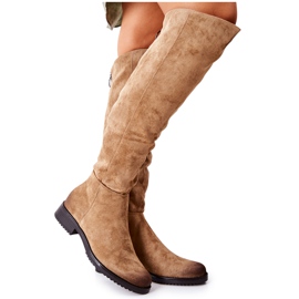 Vinceza Stivali Bassi Donna Scamosciato Beige Ardmore