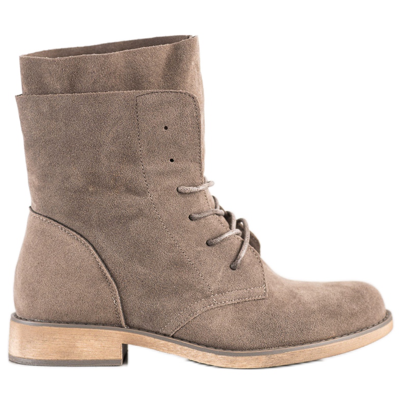 Seastar Stivali alti in pelle scamosciata beige