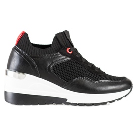 SHELOVET Sneakers Slip-on Con Rete nero