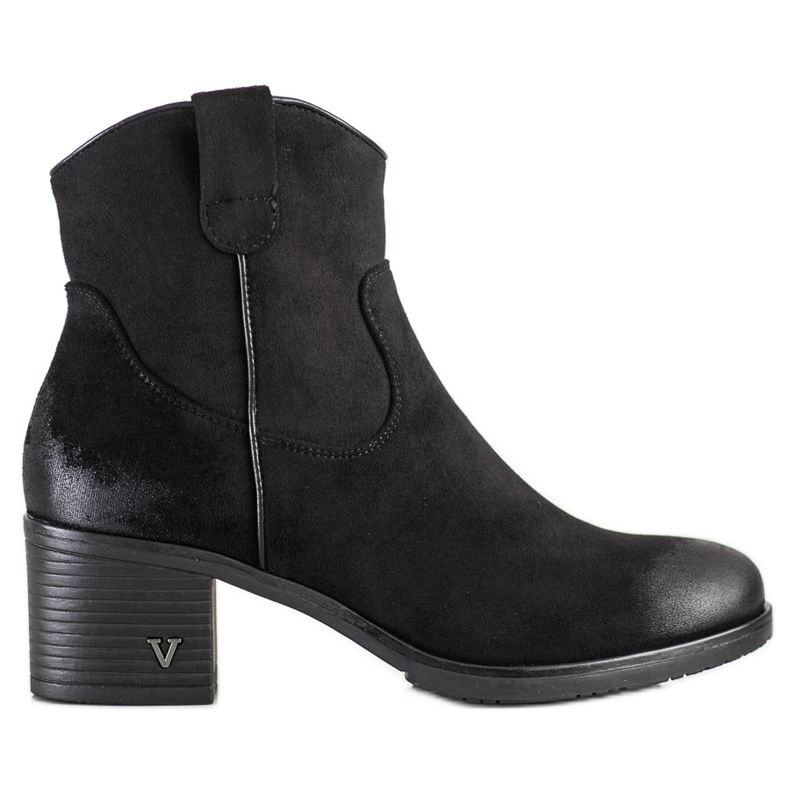Comodi stivali Vinceza in camoscio nero