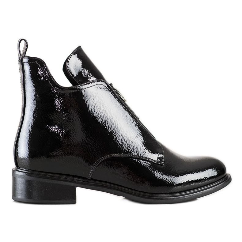 Filippo Stivali laccati alla moda nero