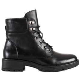 Stivali stringati VINCEZA nero