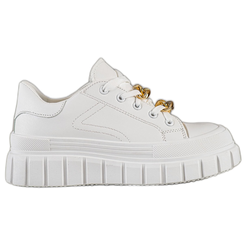 SHELOVET Sneakers Con Catena Alla Moda bianca