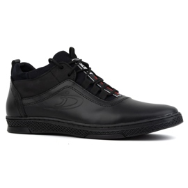 Polbut Scarpe invernali da uomo K27F in pile nero