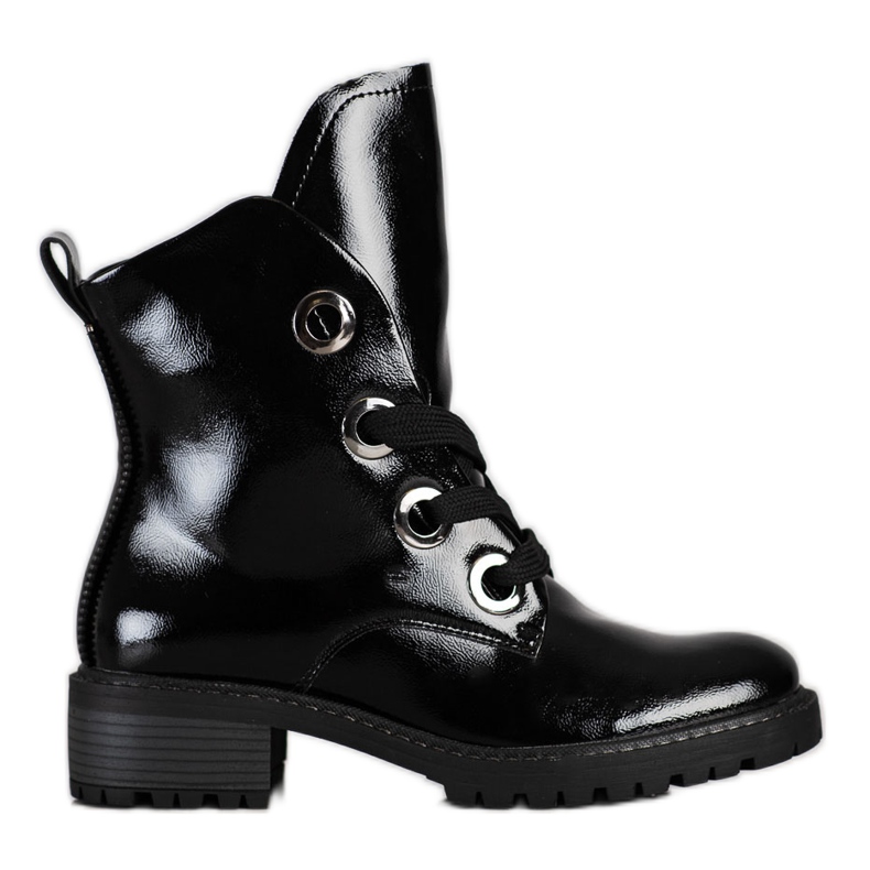 Stivali stringati VINCEZA nero