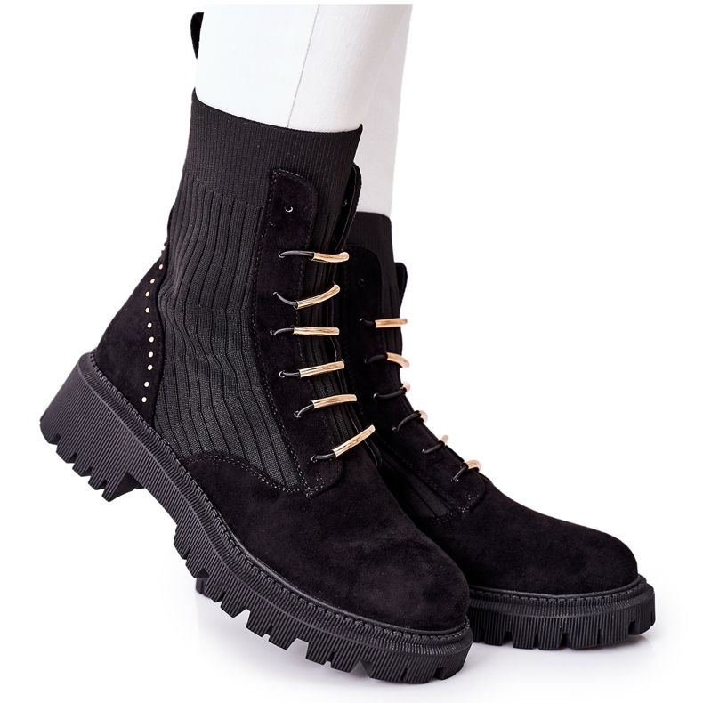 PM1 Stivali Donna Workers Slip Nero Maxine