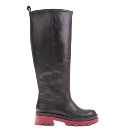 Marco Shoes Stivali da trapper con tomaia più ampia nero