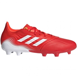 Scarpe da calcio Adidas Copa Sense.2 Fg M FY6177 rosso arance e rossi