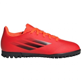 Scarpe da calcio Adidas X Speedflow.4 Tf Jr FY3327 rosso arance e rosse