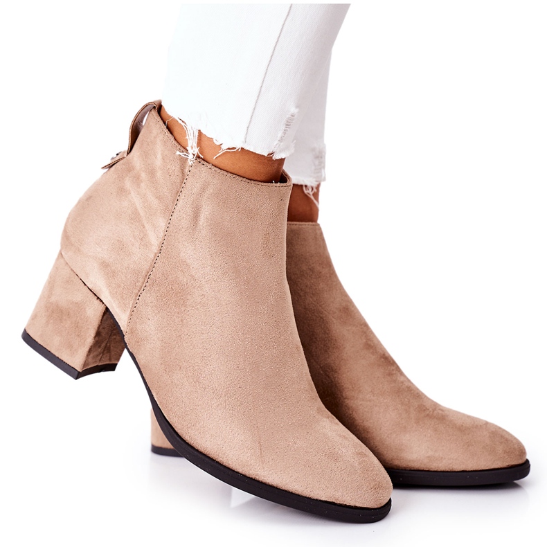 Vinceza Stivali da donna in pelle scamosciata Beige Ardmore