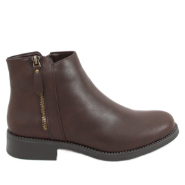 Stivaletti Chelsea marroni da donna MM-830 Brown marrone