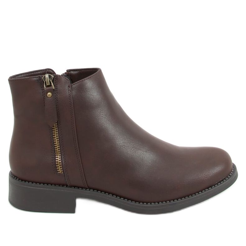 Stivaletti Chelsea marroni da donna MM-830 Brown marrone