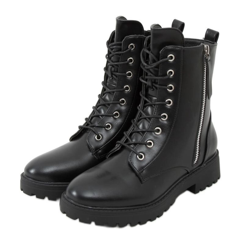 Stivali militari neri Xj-63 Black nero