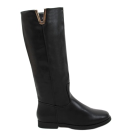 Stivali da equitazione da donna neri YY6787 Black nero