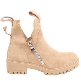 Stivali cut out in beige SP150 Beige
