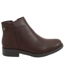 Stivaletti Chelsea marroni da donna MM-827 Marrone