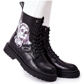 Stivali Donna con Stampa GOE II2N4046 Nero