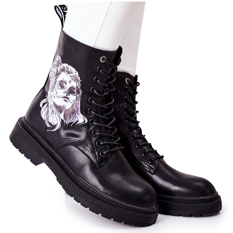 Stivali Donna con Stampa GOE II2N4046 Nero