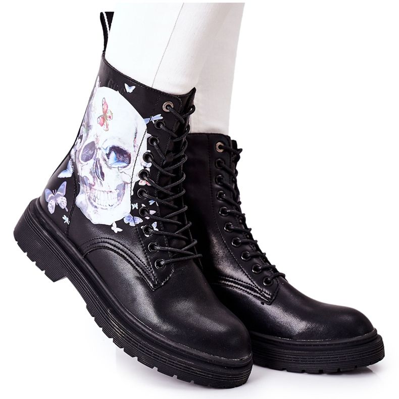 Stivali Donna con Stampa GOE II2N4045 Nero