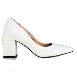 S. BARSKI Décolleté Con Tacco Quadrato S.BARSKI bianco