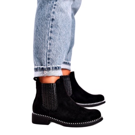 Stivaletti Donna Stivaletti Jodhpur Suede Nero Meagan