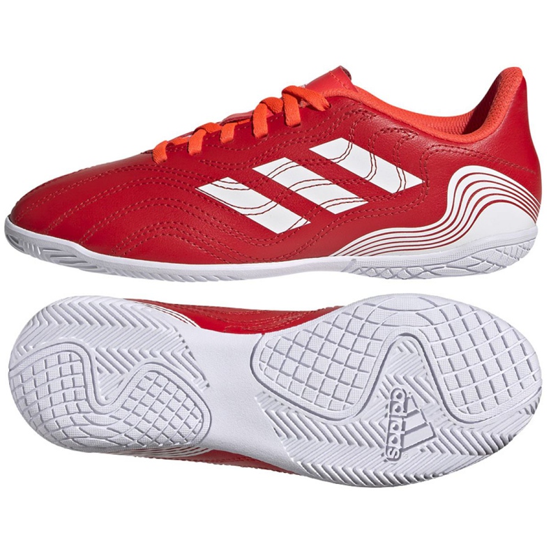 Scarpe da calcio Adidas Copa Sense.4 In Jr FY6162 rosso rosso