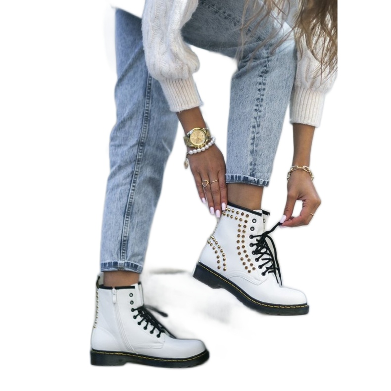 Borse borchiate Martora bianca