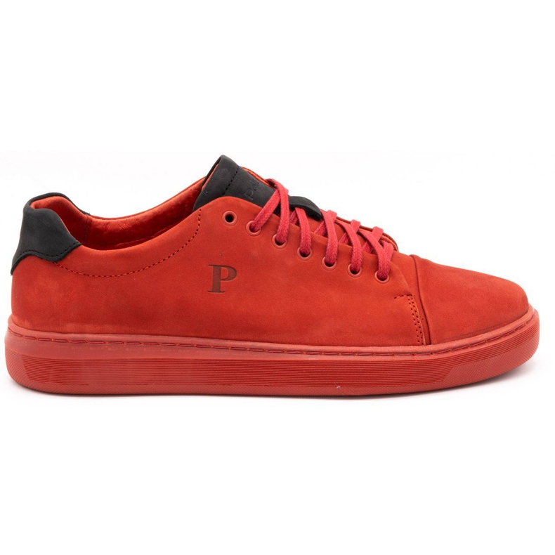 Polbut Scarpe da uomo in pelle 2109 rosse rosso
