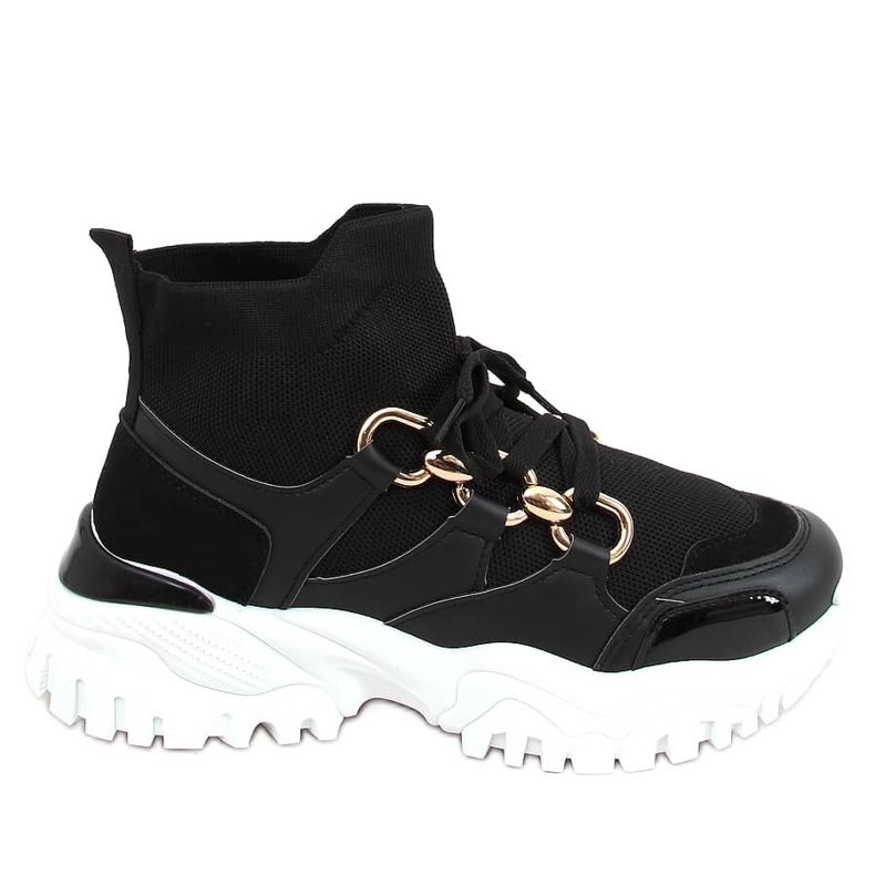 Nero 85-736 Calze nere scarpe sportive