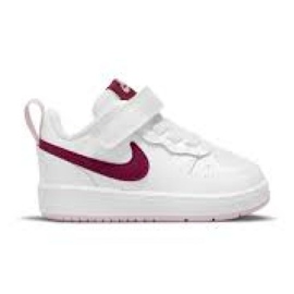 Nike Court Borough Low 2 (TDV) Jr BQ5453-120 scarpe bianca rosa