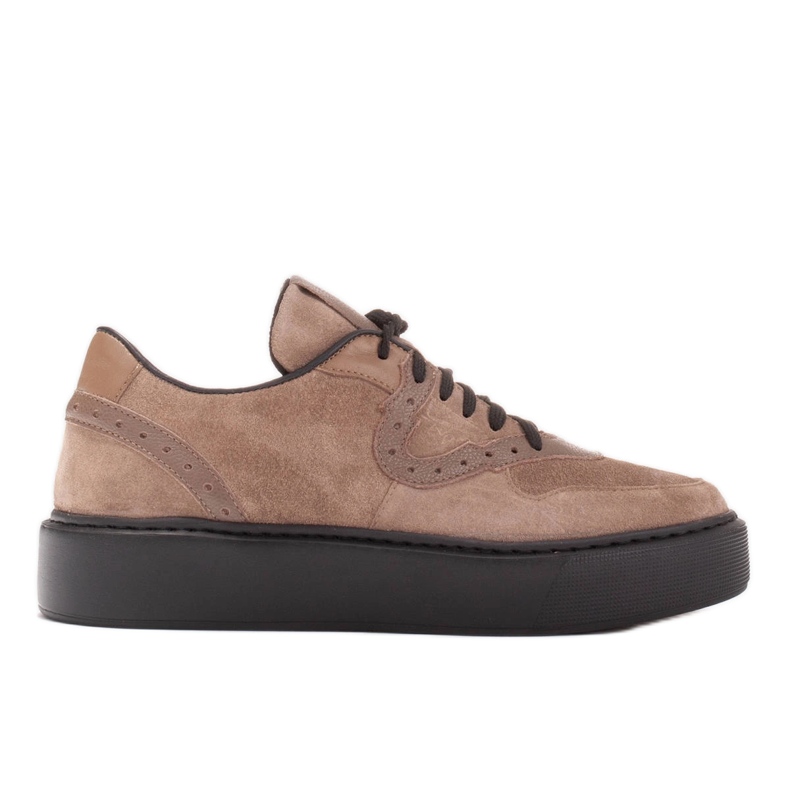 Marco Shoes Sneakers leggere in velluto naturale beige