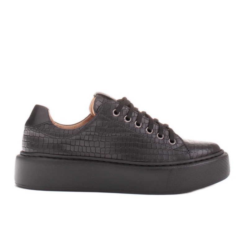 Marco Shoes Sneakers in nappa leggera nero