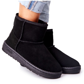 Doposci da donna in pelle Big Star II274440 Nero