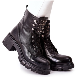 Stivali da donna Trappers Glany Black Clethra nero