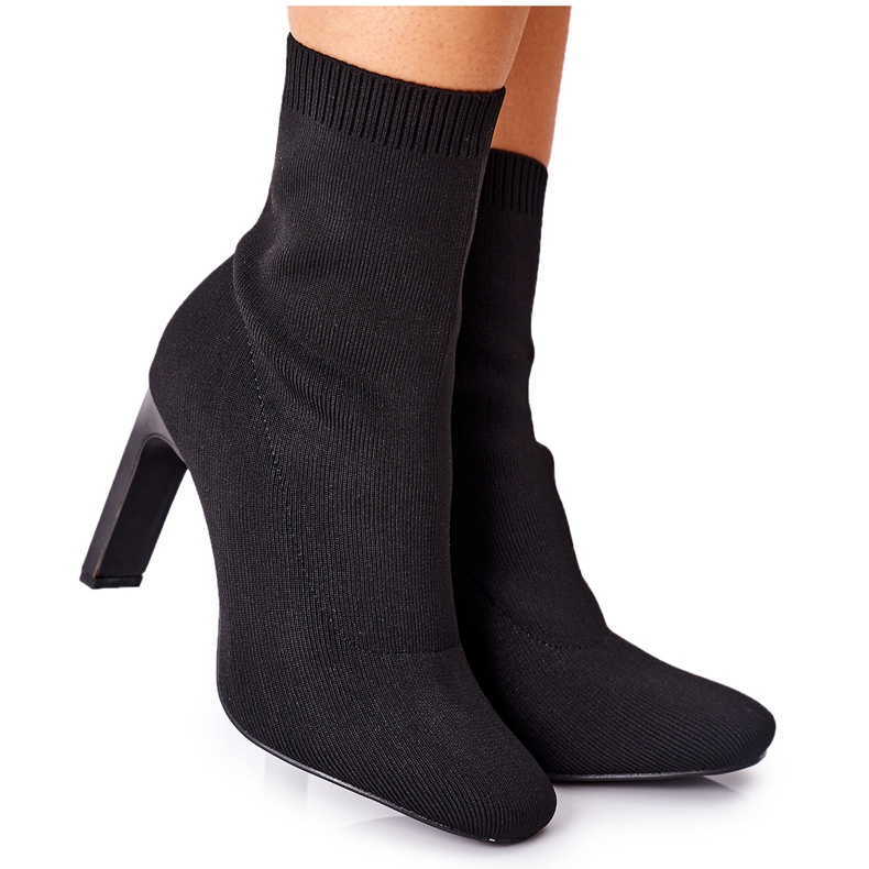 FJ1 Stivali Slip-On da donna con calzino nero Tonight