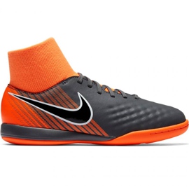 Nike Magista Obra X 2 Academy Df Ic Jr AH7315 080 scarpe da calcio multicolore arance e rossi