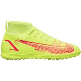 Nike Mercurial Superfly 8 Club Tf Jr CV0795 760 scarpe da calcio giallo gialli