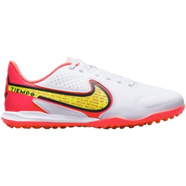 Nike Tiempo Legend 9 Academy Tf Jr DA1328 176 scarpe da calcio bianco bianco