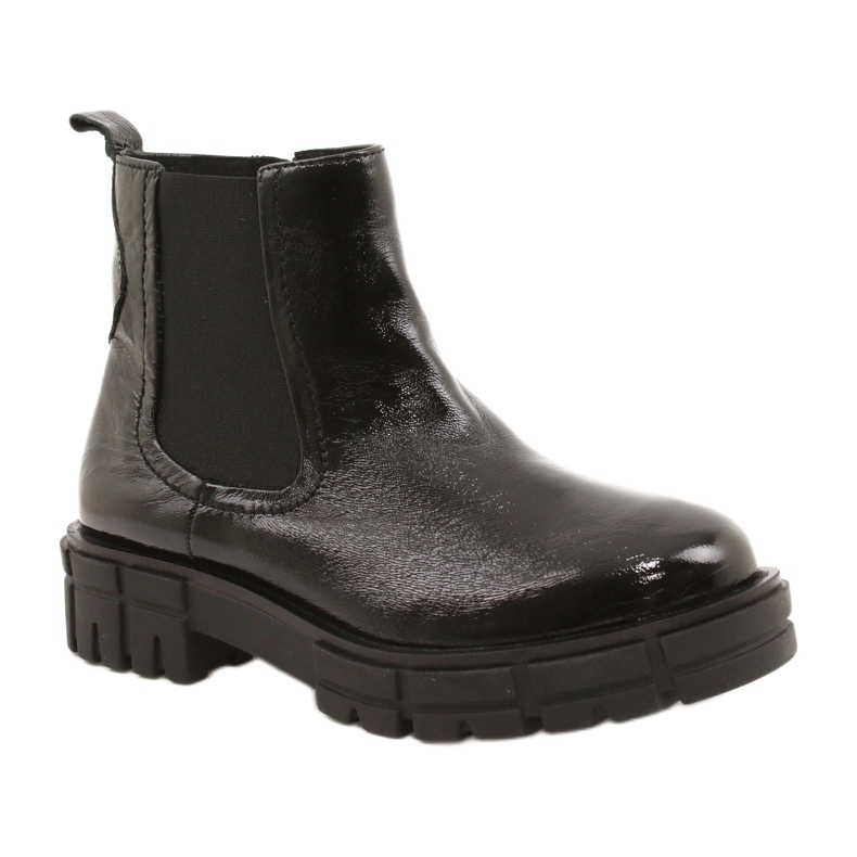 Stivali da donna Varnished Black Caprice 9-25461-27 017 nero
