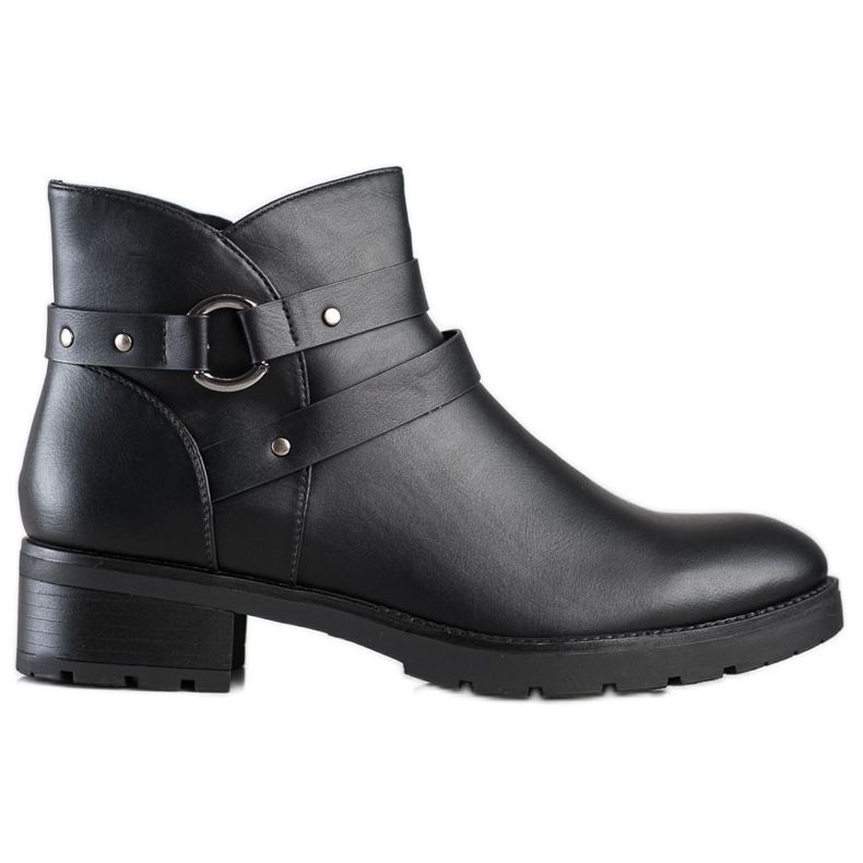 Clowse Stivali casual con cintura decorativa nero